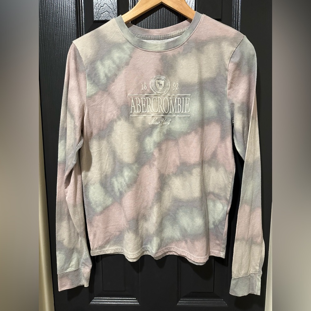 Abercrombie & Fitch Kids Tie-Dye Long Sleeve Shirt, Sz 15/16